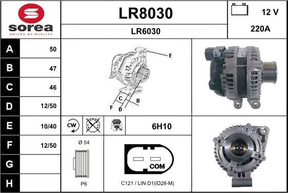 SNRA LR8030 - Генератор autozip.com.ua