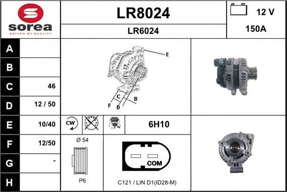 SNRA LR8024 - Генератор autozip.com.ua