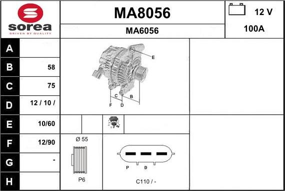 SNRA MA8056 - Генератор autozip.com.ua