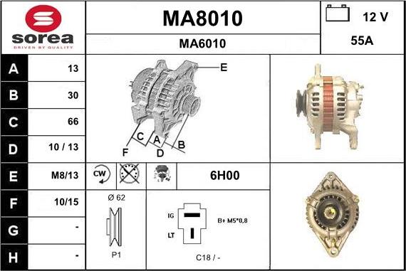 SNRA MA8010 - Генератор autozip.com.ua