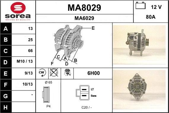 SNRA MA8029 - Генератор autozip.com.ua