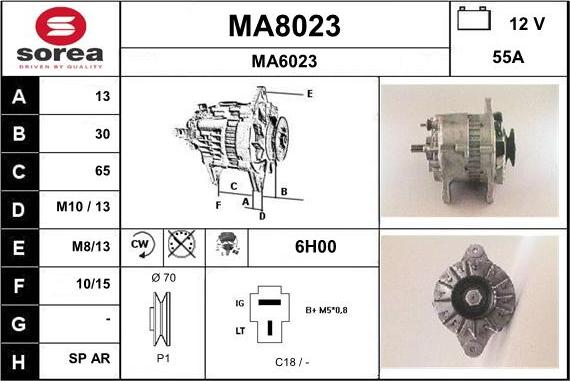 SNRA MA8023 - Генератор autozip.com.ua