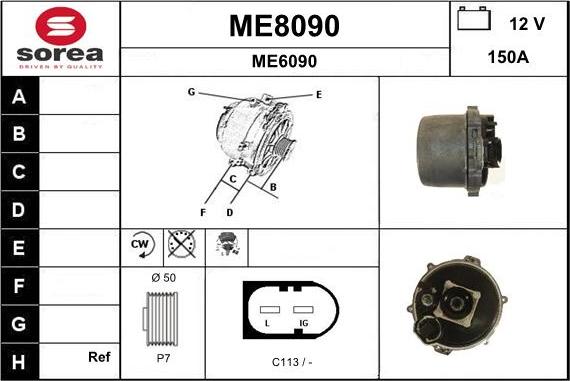SNRA ME8090 - Генератор autozip.com.ua