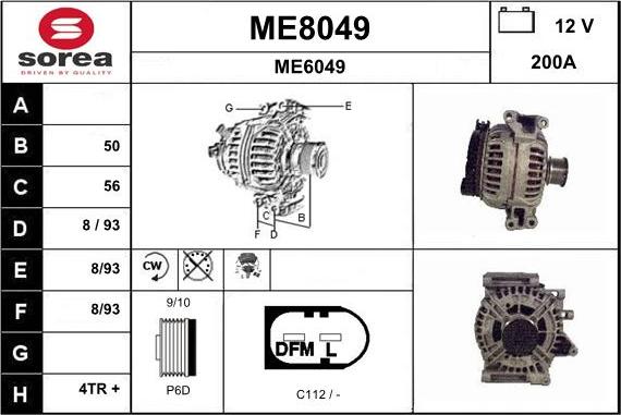 SNRA ME8049 - Генератор autozip.com.ua