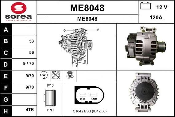 SNRA ME8048 - Генератор autozip.com.ua