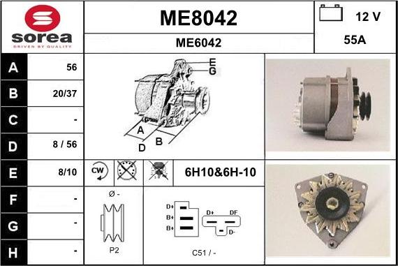 SNRA ME8042 - Генератор autozip.com.ua