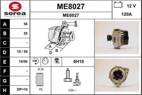 SNRA ME8027 - Генератор autozip.com.ua