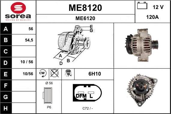 SNRA ME8120 - Генератор autozip.com.ua