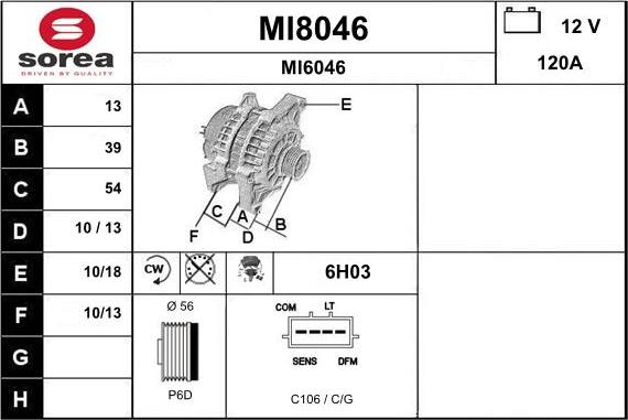 SNRA MI8046 - Генератор autozip.com.ua