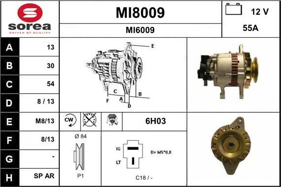 SNRA MI8009 - Генератор autozip.com.ua