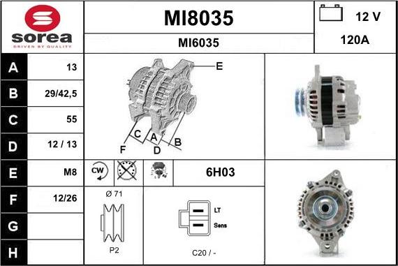 SNRA MI8035 - Генератор autozip.com.ua