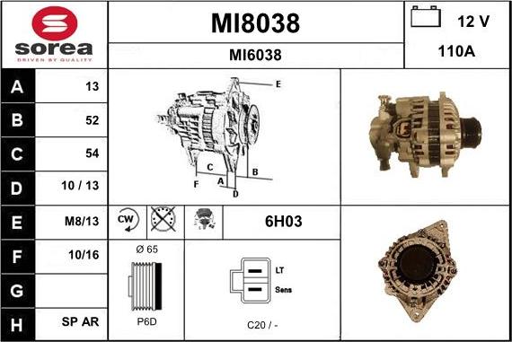 SNRA MI8038 - Генератор autozip.com.ua