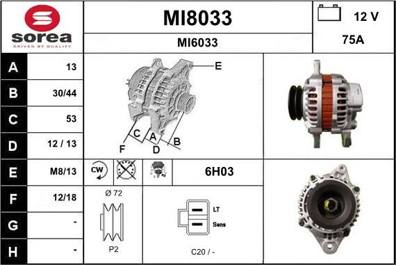 SNRA MI8033 - Генератор autozip.com.ua