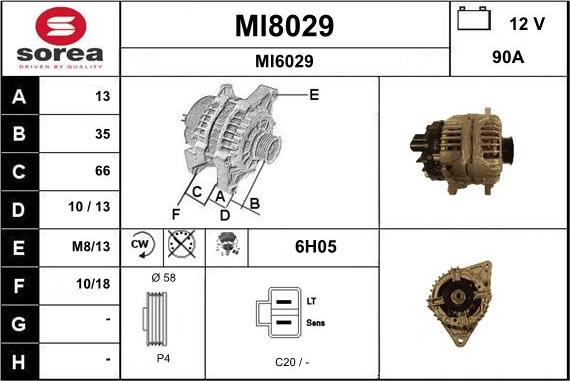 SNRA MI8029 - Генератор autozip.com.ua