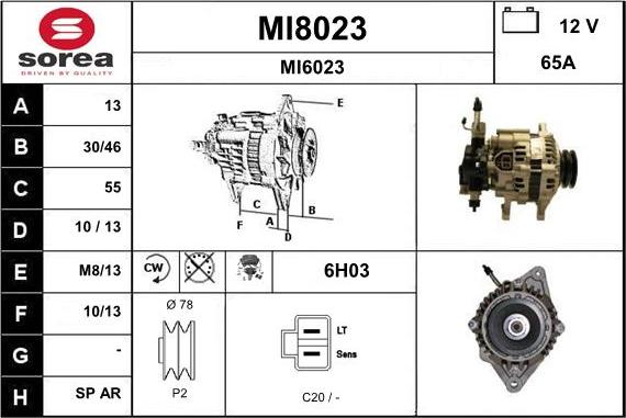 SNRA MI8023 - Генератор autozip.com.ua