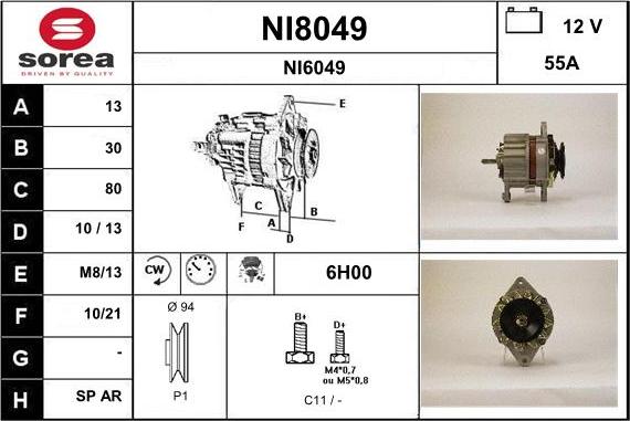 SNRA NI8049 - Генератор autozip.com.ua