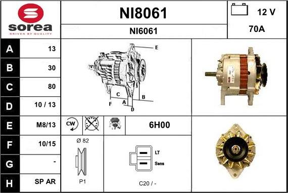 SNRA NI8061 - Генератор autozip.com.ua