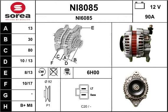 SNRA NI8085 - Генератор autozip.com.ua