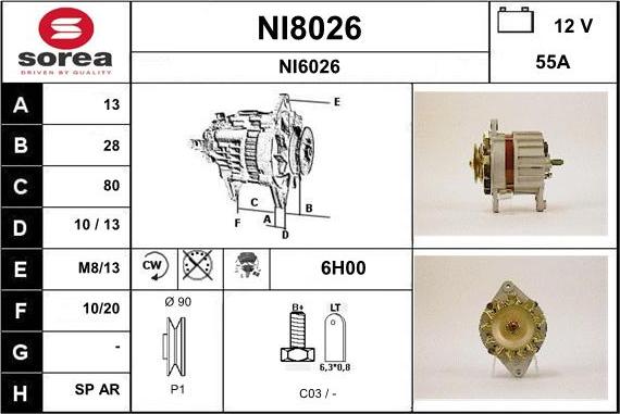 SNRA NI8026 - Генератор autozip.com.ua