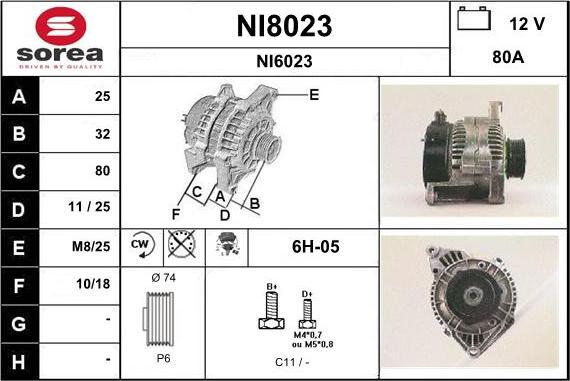 SNRA NI8023 - Генератор autozip.com.ua