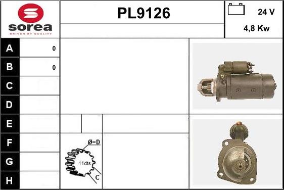 SNRA PL9126 - Стартер autozip.com.ua