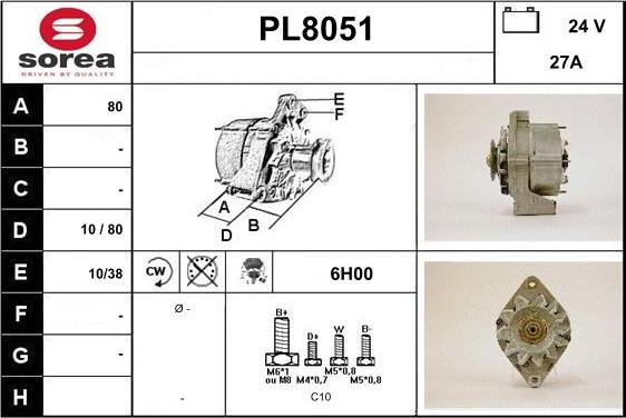 SNRA PL8051 - Генератор autozip.com.ua