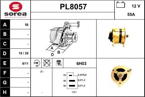 SNRA PL8057 - Генератор autozip.com.ua