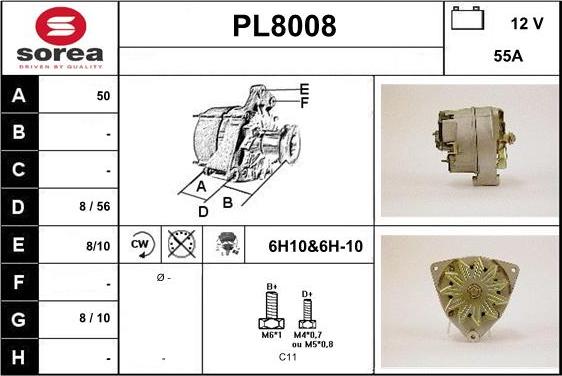 SNRA PL8008 - Генератор autozip.com.ua