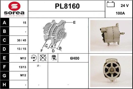 SNRA PL8160 - Генератор autozip.com.ua