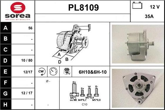 SNRA PL8109 - Генератор autozip.com.ua