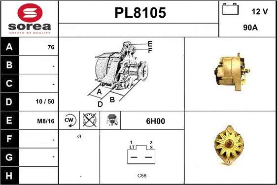 SNRA PL8105 - Генератор autozip.com.ua