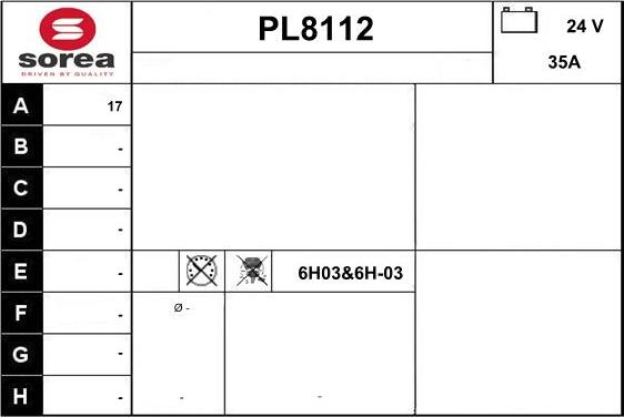 SNRA PL8112 - Генератор autozip.com.ua