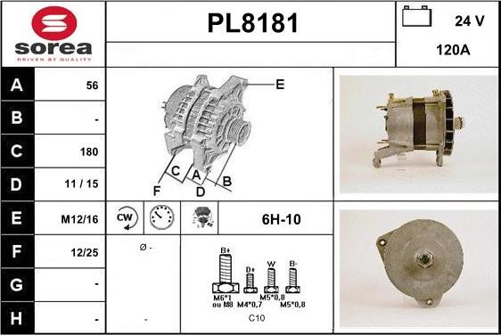 SNRA PL8181 - Генератор autozip.com.ua