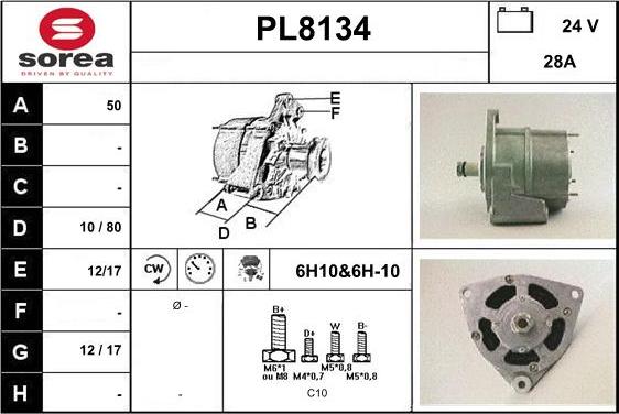 SNRA PL8134 - Генератор autozip.com.ua