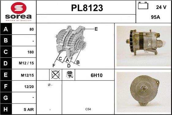 SNRA PL8123 - Генератор autozip.com.ua