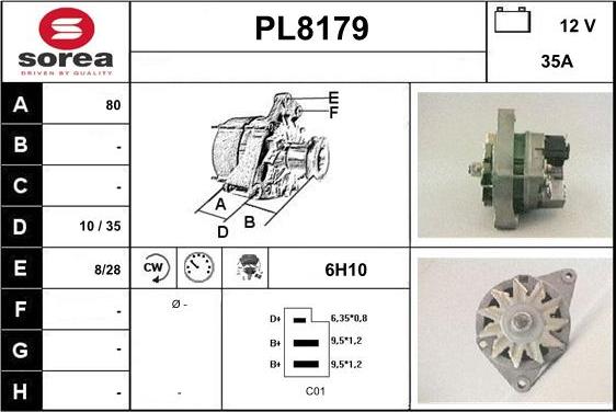 SNRA PL8179 - Генератор autozip.com.ua