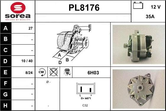 SNRA PL8176 - Генератор autozip.com.ua