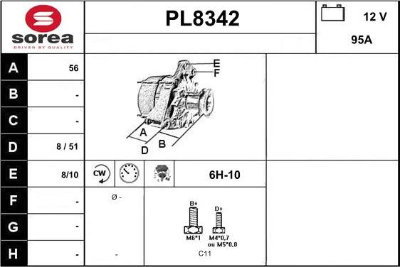 SNRA PL8342 - Генератор autozip.com.ua