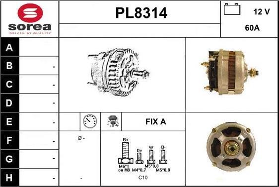 SNRA PL8314 - Генератор autozip.com.ua