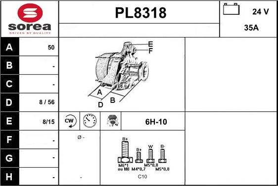 SNRA PL8318 - Генератор autozip.com.ua