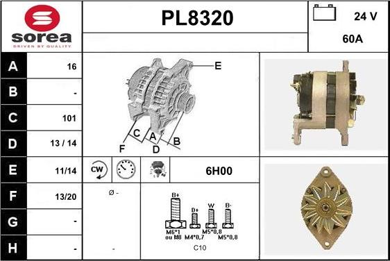 SNRA PL8320 - Генератор autozip.com.ua