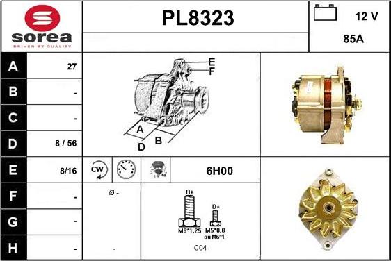 SNRA PL8323 - Генератор autozip.com.ua