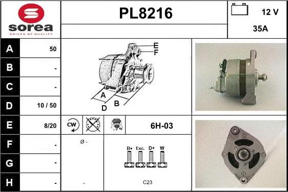 SNRA PL8216 - Генератор autozip.com.ua