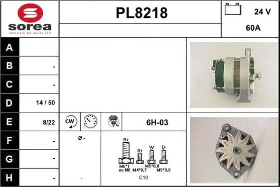 SNRA PL8218 - Генератор autozip.com.ua