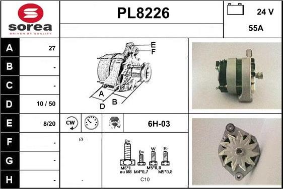 SNRA PL8226 - Генератор autozip.com.ua