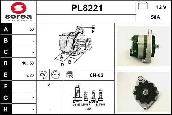 SNRA PL8221 - Генератор autozip.com.ua