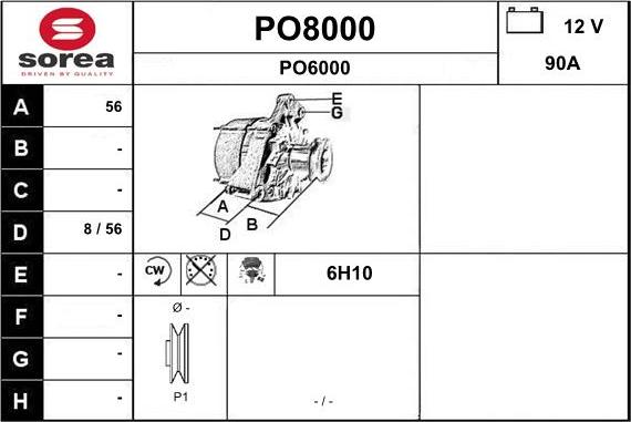 SNRA PO8000 - Генератор autozip.com.ua
