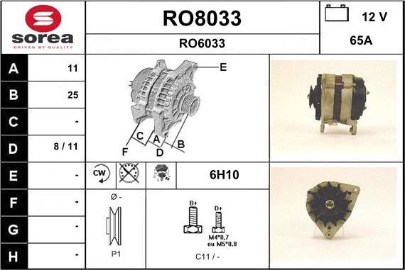 SNRA RO8033 - Генератор autozip.com.ua