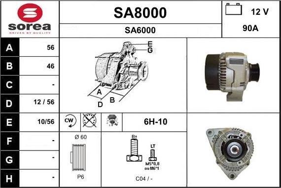 SNRA SA8000 - Генератор autozip.com.ua
