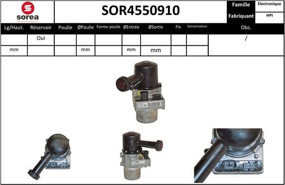 SNRA SOR4550910 - Гідравлічний насос, рульове управління, ГУР autozip.com.ua